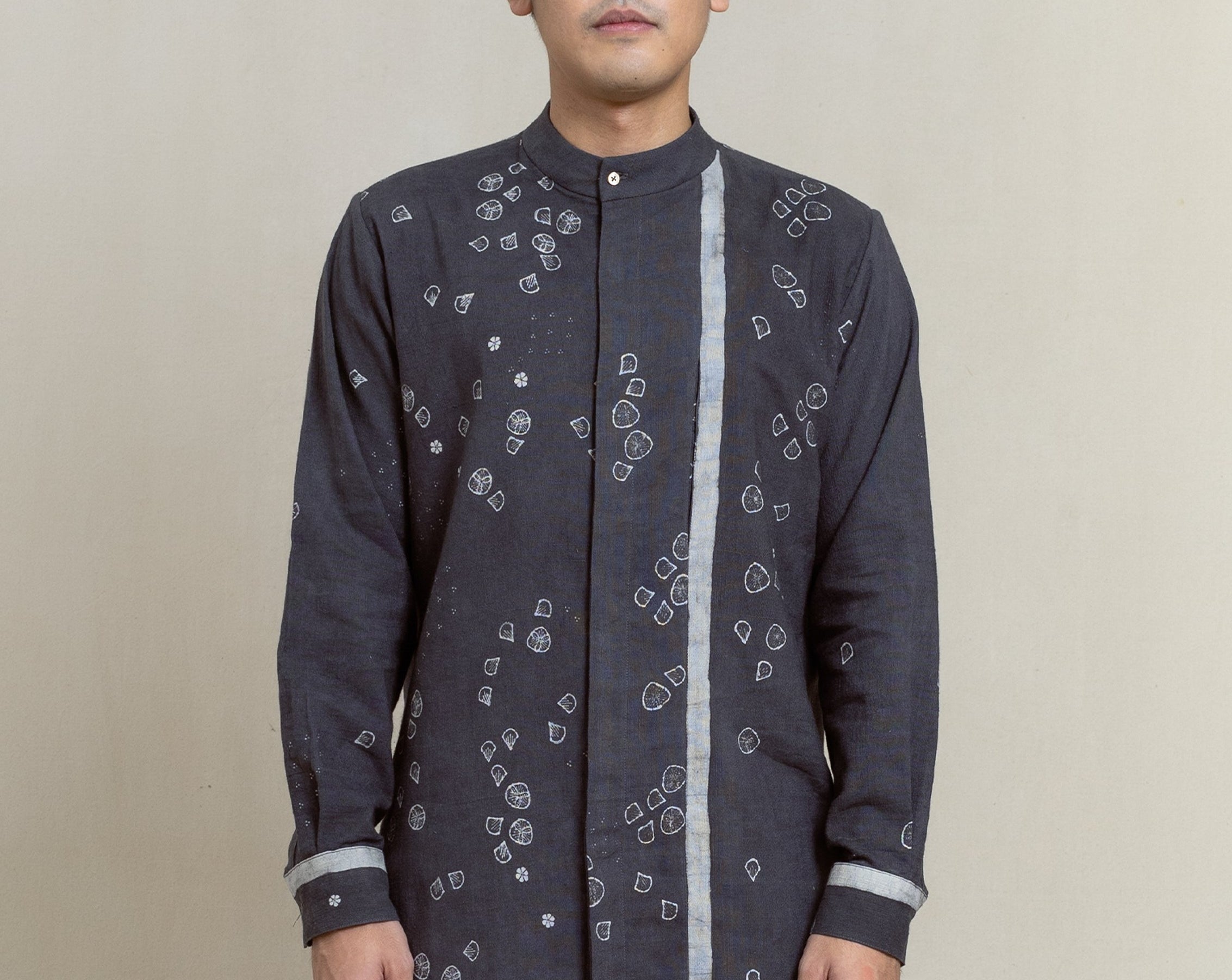 batik top, men's top, batik, natural dye, men's fashion