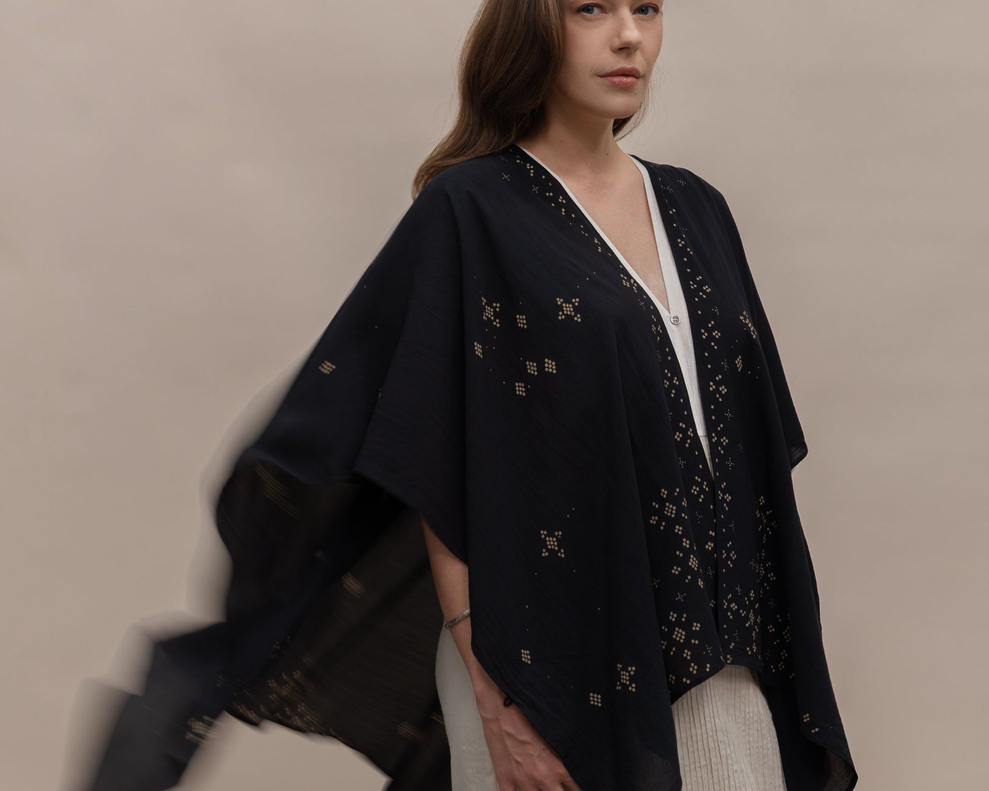 SukkhaCitta Angkasa Throw Indigo Batik