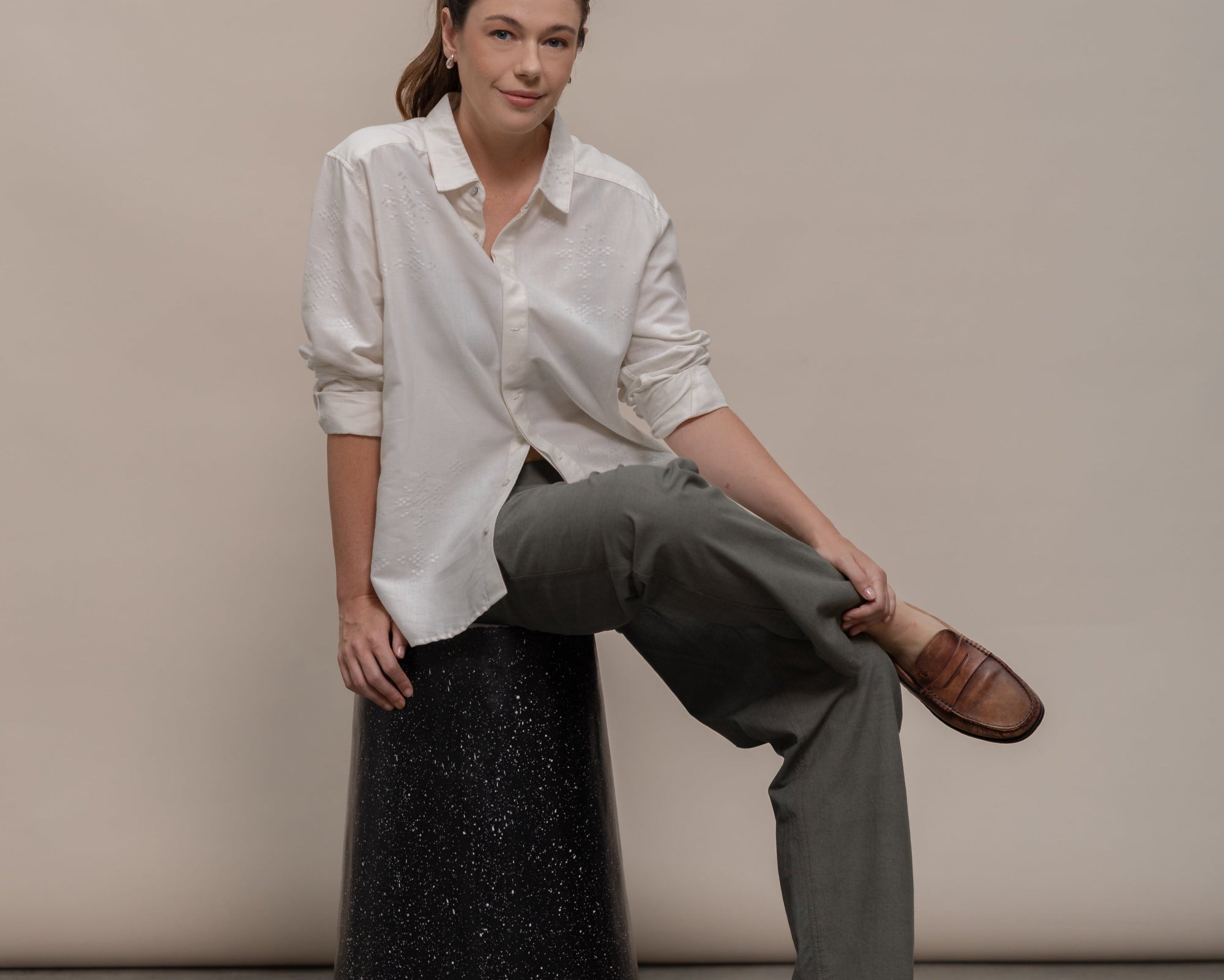 SukkhaCitta Handwoven Angkasa Shirt TaIlored