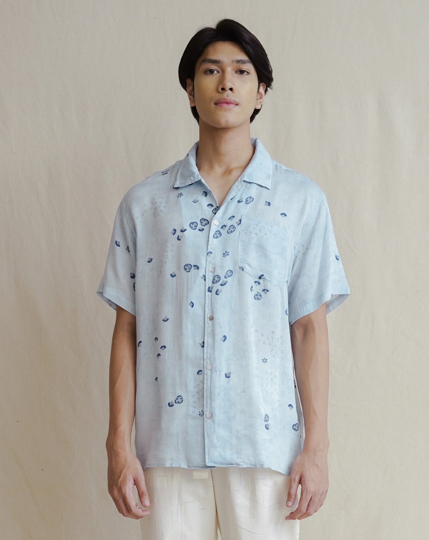 shirt, top, gender neutral fashion, slow fashion, batik tulis, natural dye